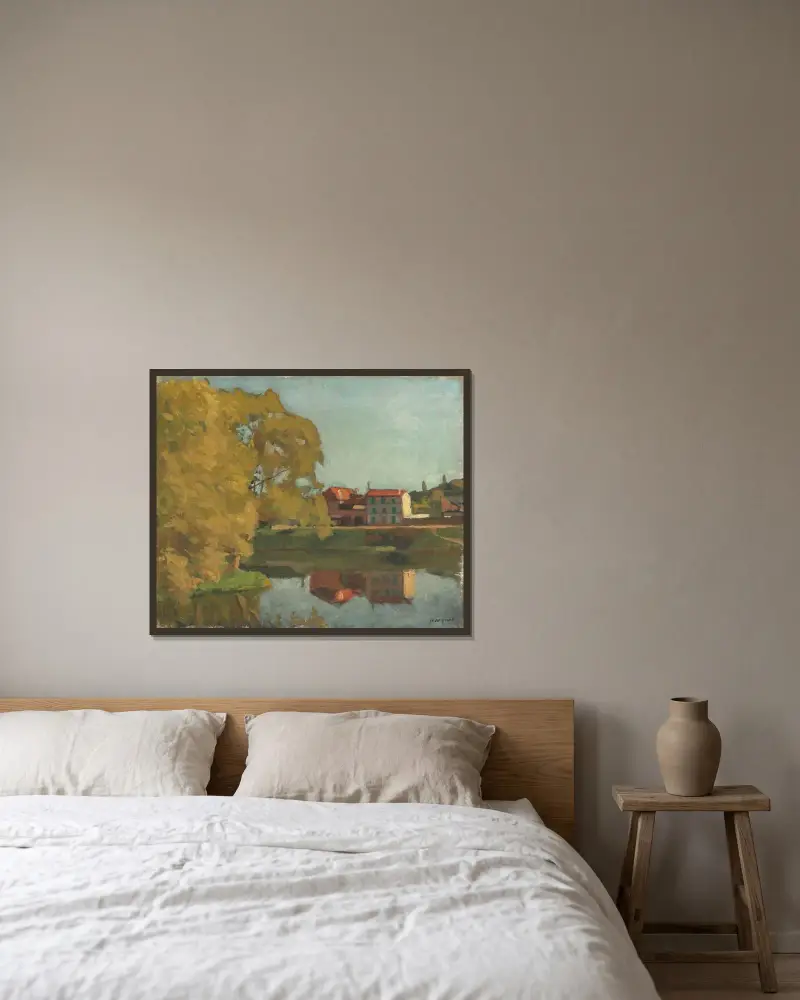 Maisons à Billancourt, Albert Marquet v rámu na stěně