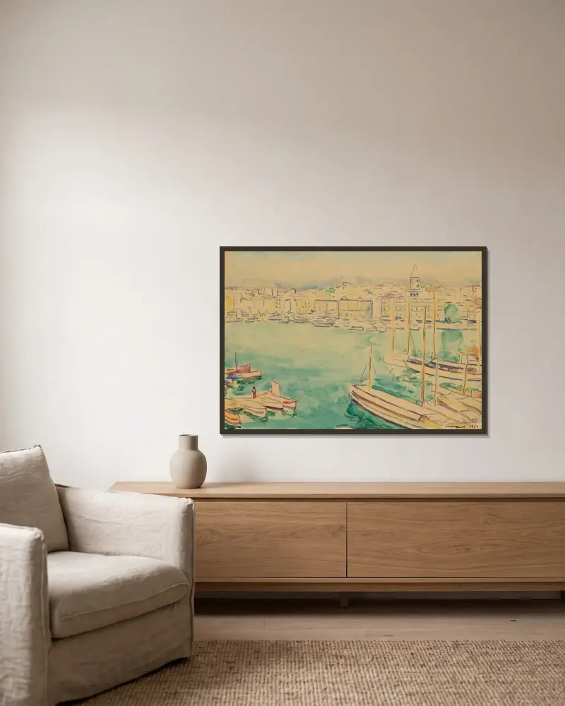 Marseille, Albert Marquet v rámu na stěně
