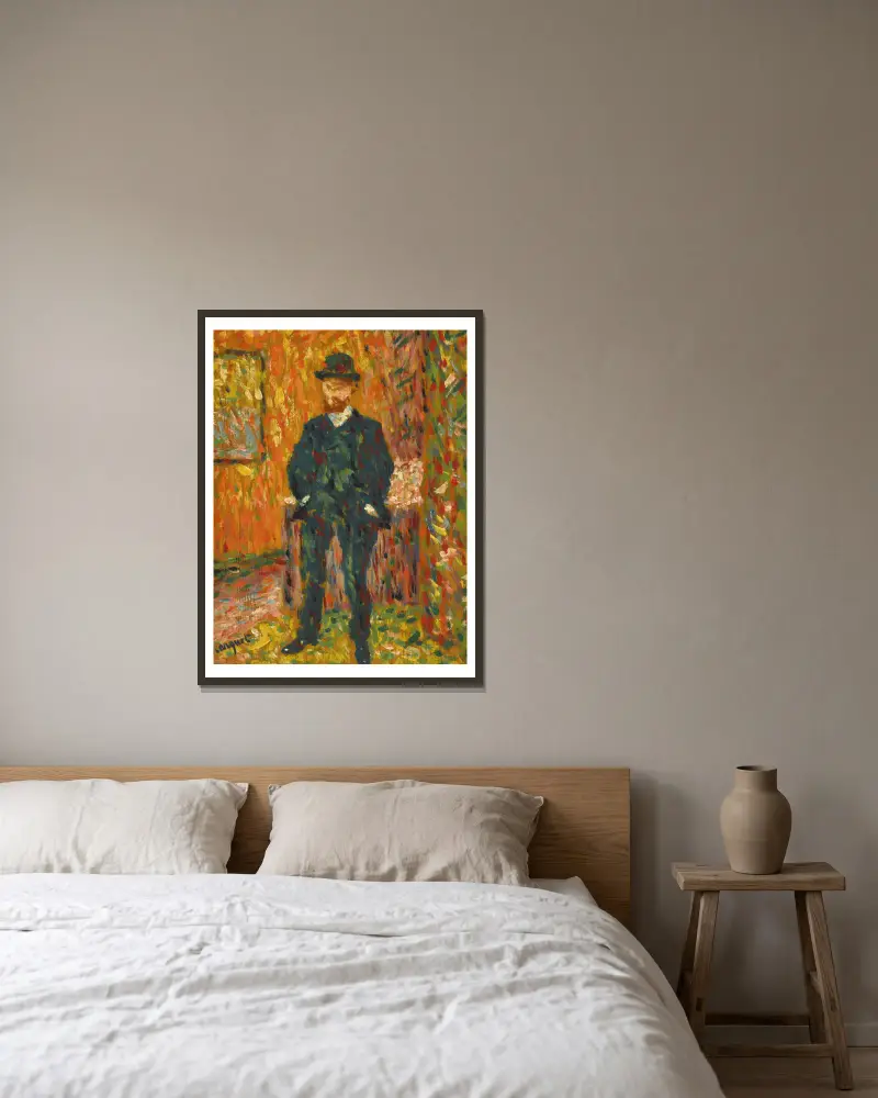 Portrét Andréa Rouveyreho, Albert Marquet v rámu na stěně