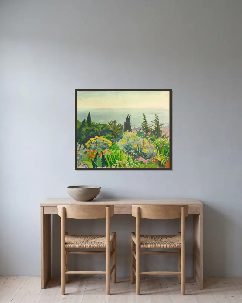 Frühling, Saint-Raphaël von Albert Marquet gerahmt an einer Wand