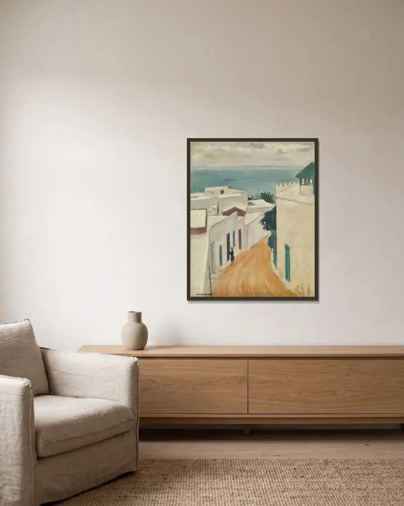 Eine Straße, 1923 – Nr. 2 von Albert Marquet gerahmt an einer Wand