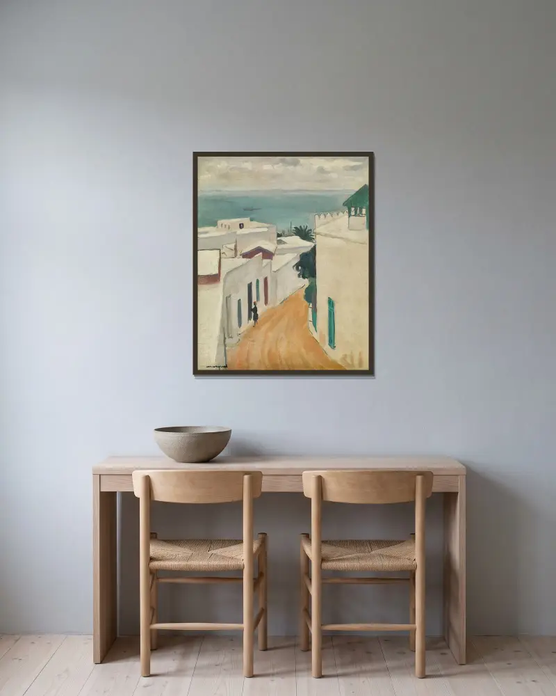 Eine Straße, 1923 – Nr. 2 von Albert Marquet gerahmt an einer Wand
