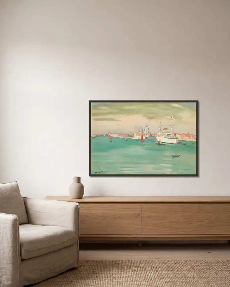 Venedig von Albert Marquet gerahmt an einer Wand