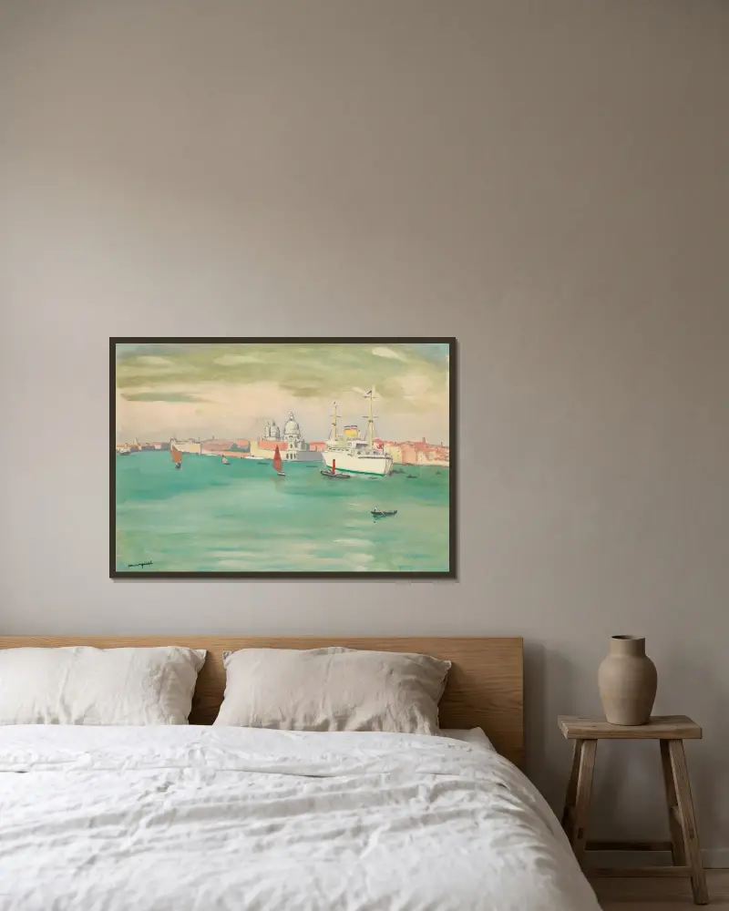 Venedig von Albert Marquet gerahmt an einer Wand
