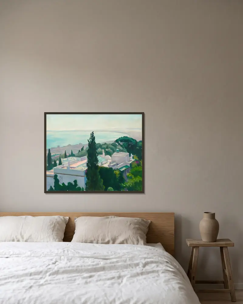 Villa Mauresque av Albert Marquet inramad på en vägg