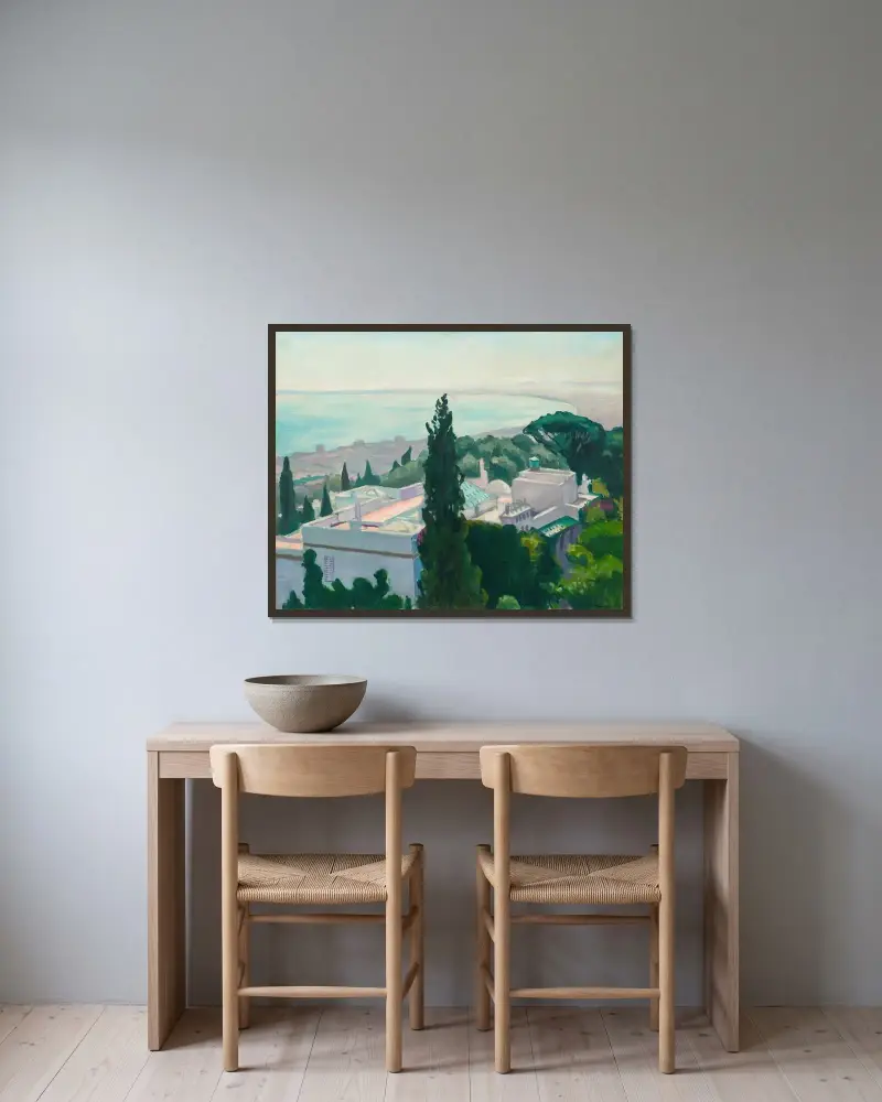 Villa Mauresque av Albert Marquet inramad på en vägg