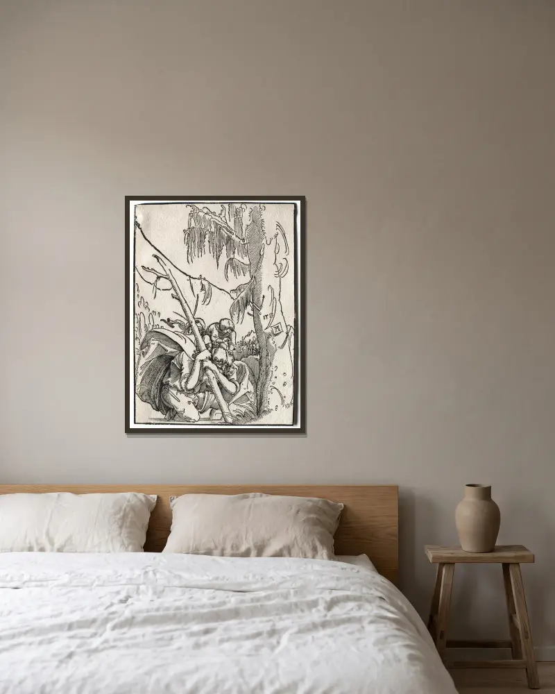 Svatý Kryštof, Albrecht Altdorfer v rámu na stěně