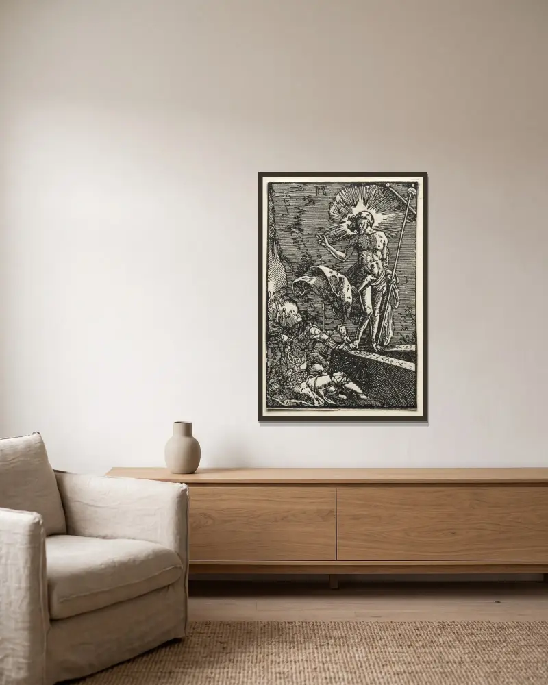 Zmrtvýchvstání, Albrecht Altdorfer v rámu na stěně