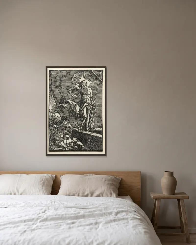 Zmrtvýchvstání, Albrecht Altdorfer v rámu na stěně