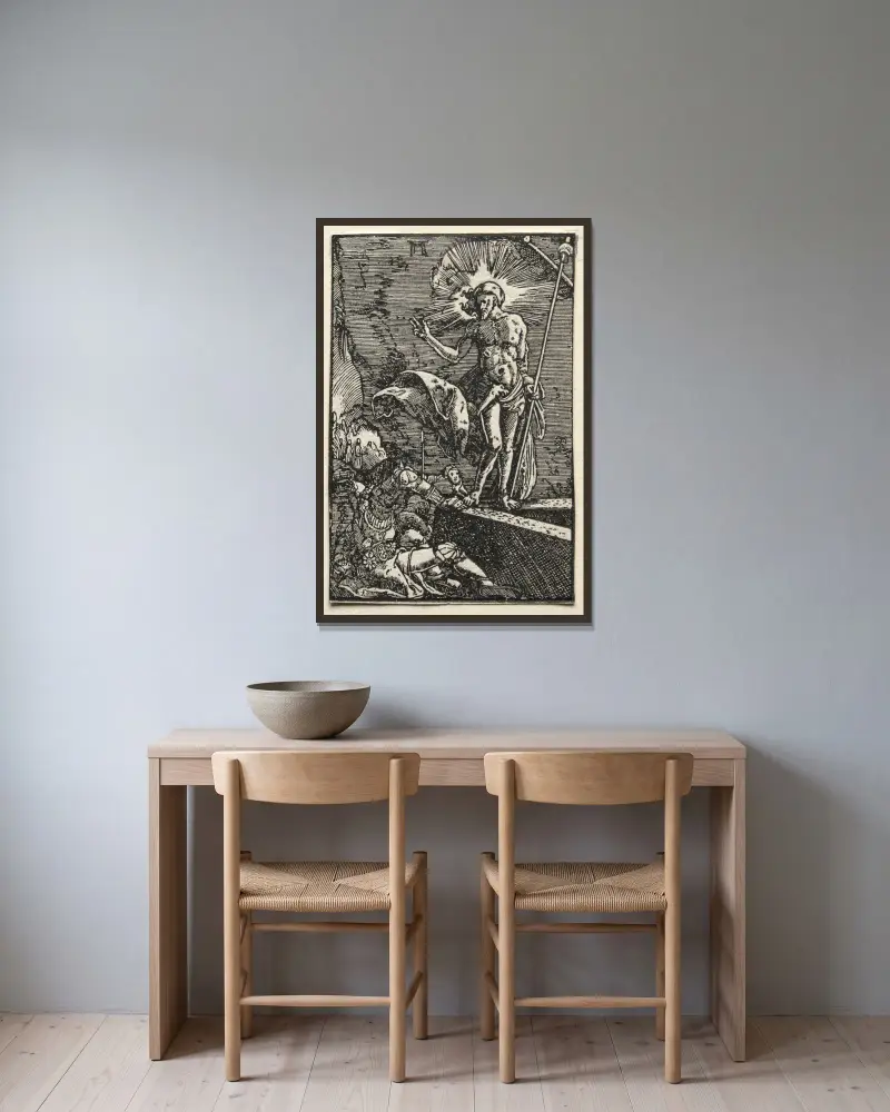 Zmrtvýchvstání, Albrecht Altdorfer v rámu na stěně