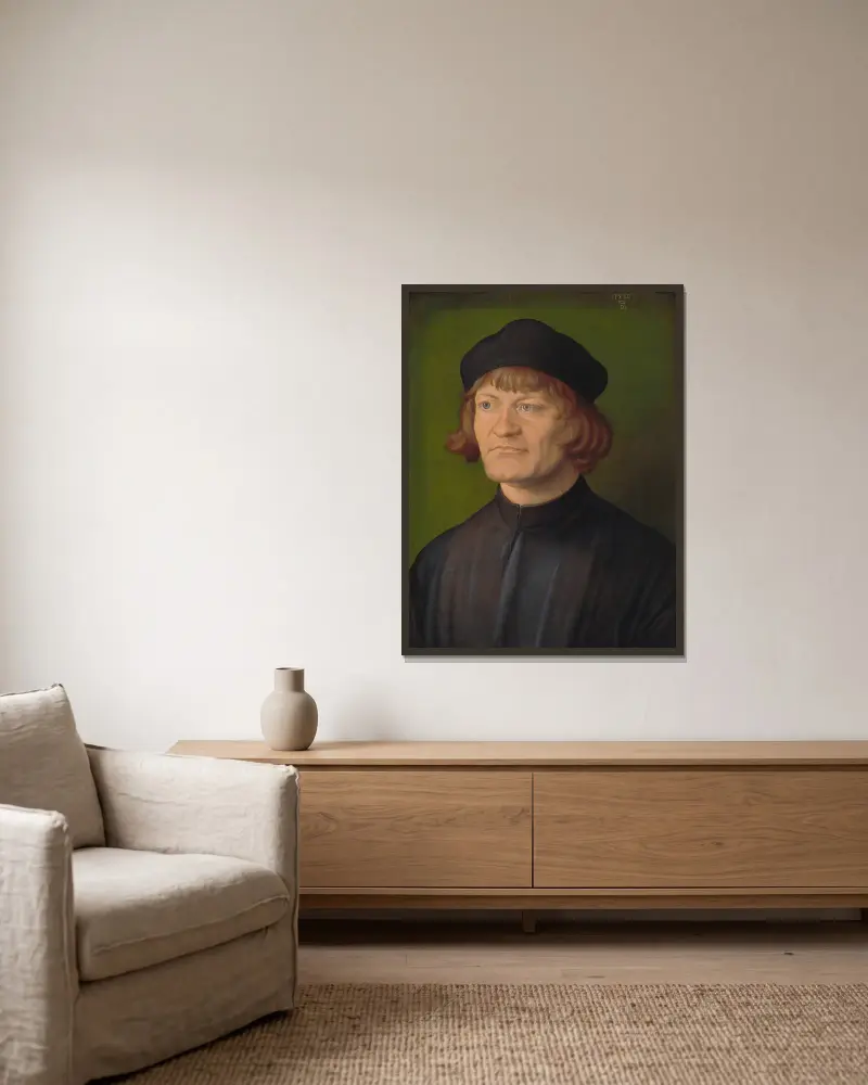 Portret duchownego, Albrecht Dürer w ramie na ścianie