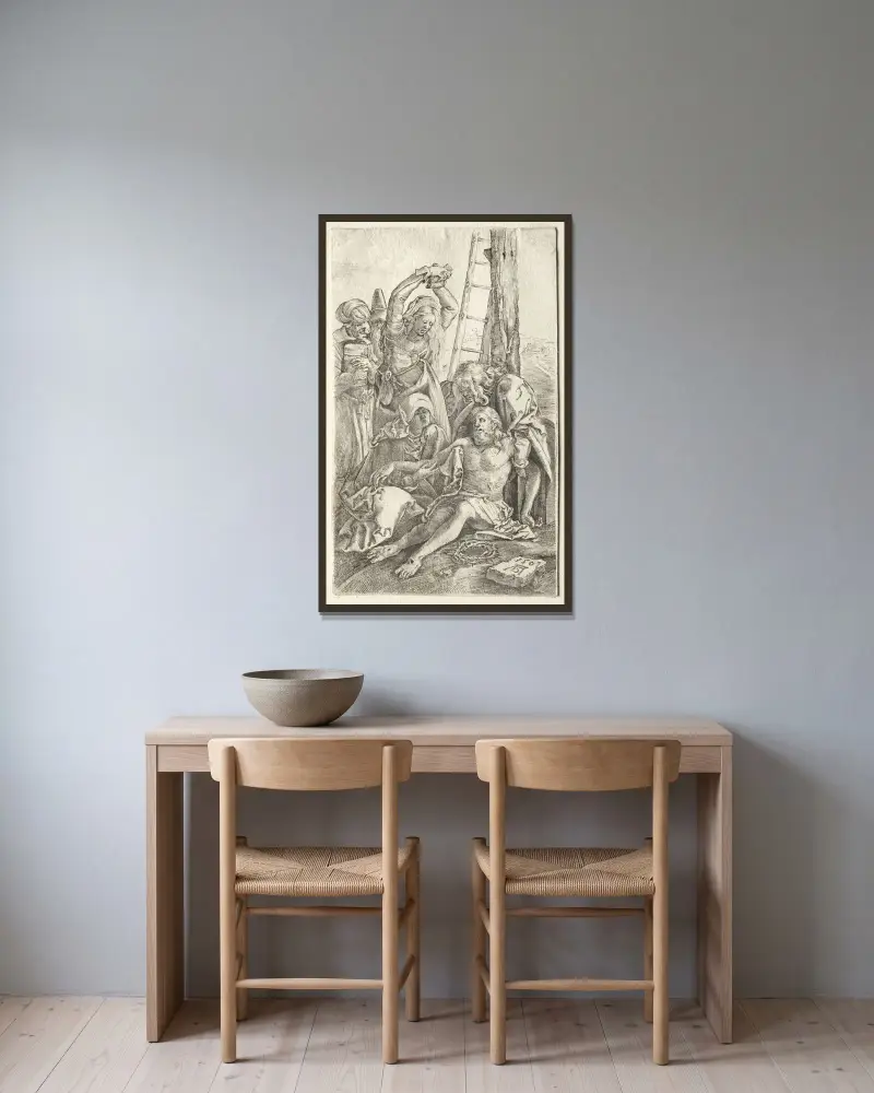 Zdjęcie z krzyża, Albrecht Dürer w ramie na ścianie