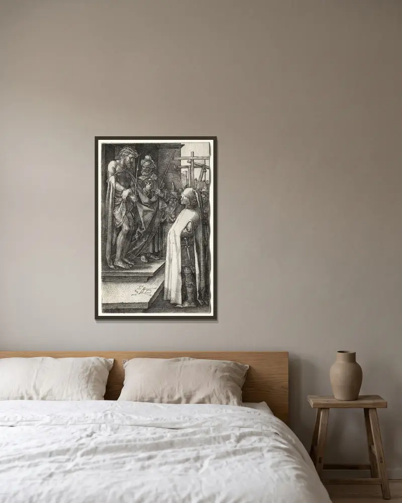 Ecce Homo von Albrecht Dürer gerahmt an einer Wand