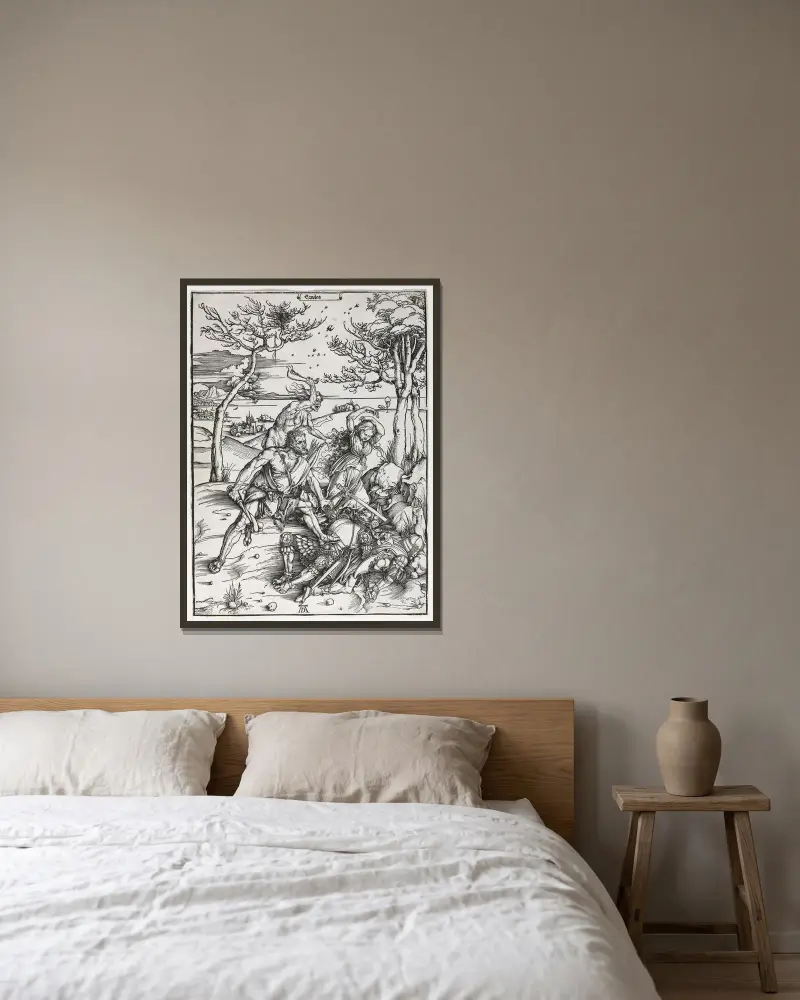Herkules, Albrecht Dürer v rámu na stěně