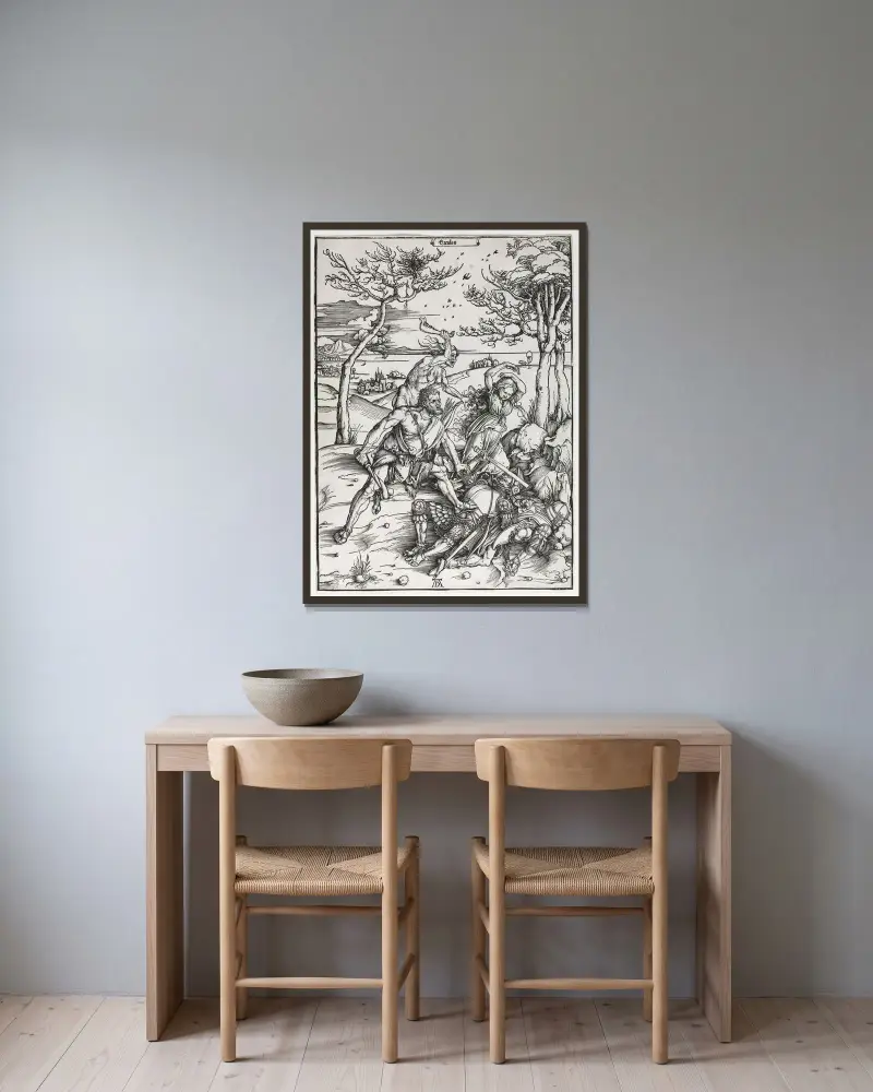 Herkules, Albrecht Dürer v rámu na stěně