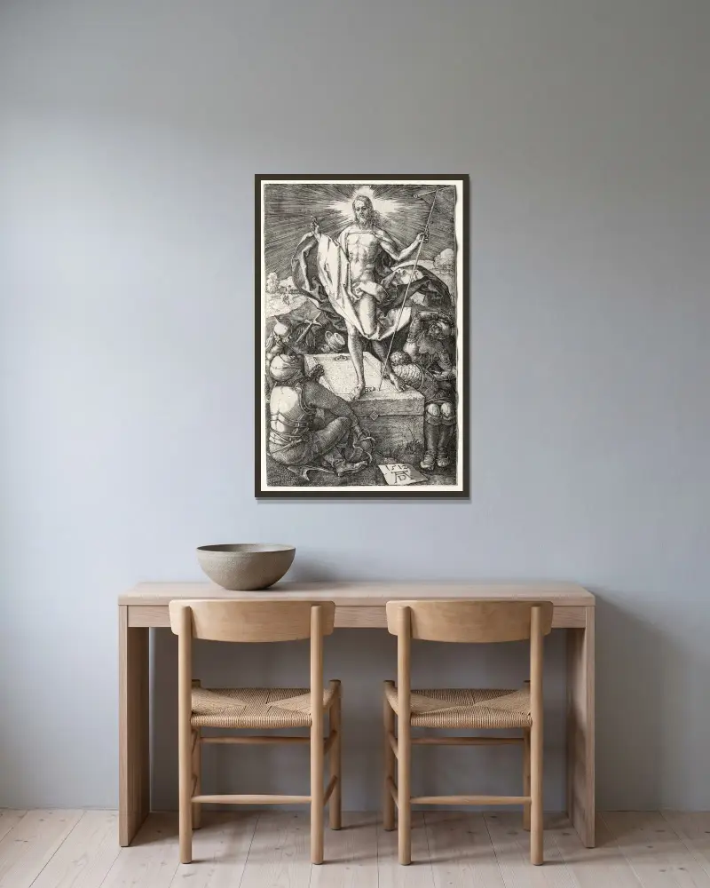 Zmartwychwstanie, 1512, Albrecht Dürer w ramie na ścianie