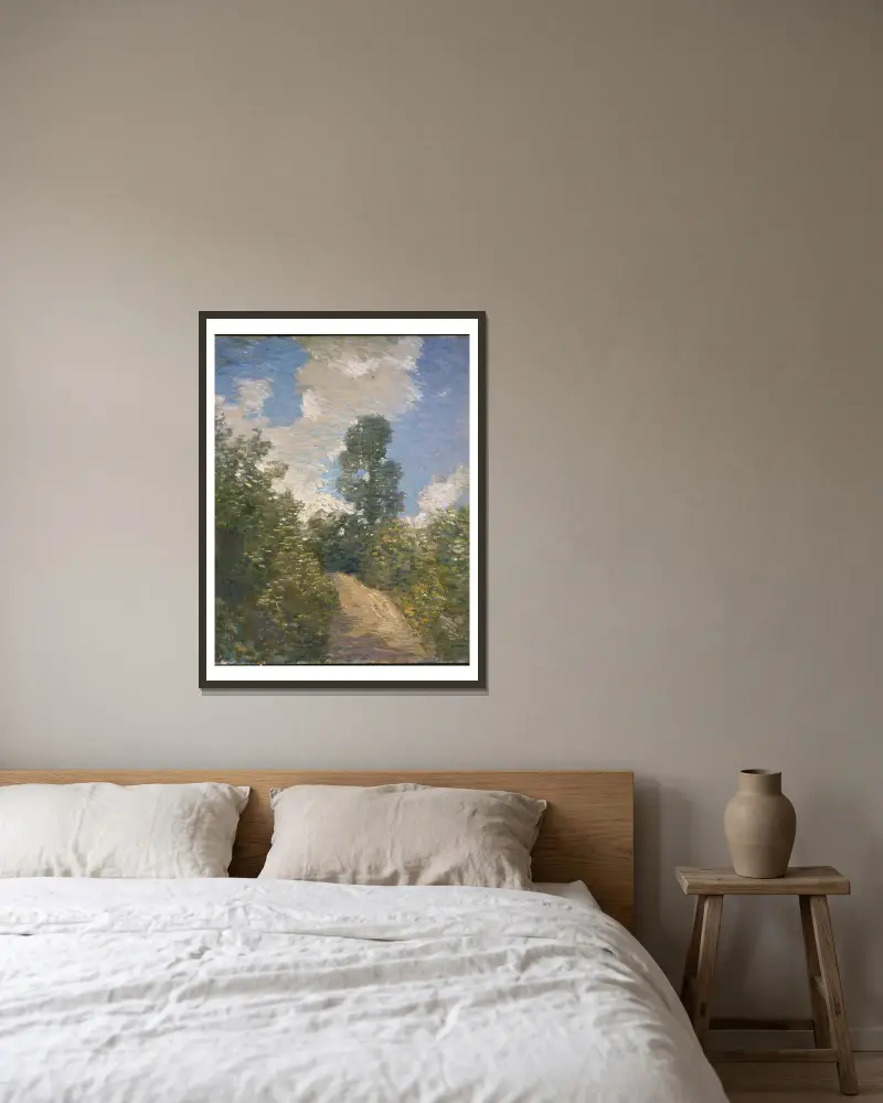 Back Road von Julian Alden Weir gerahmt an einer Wand