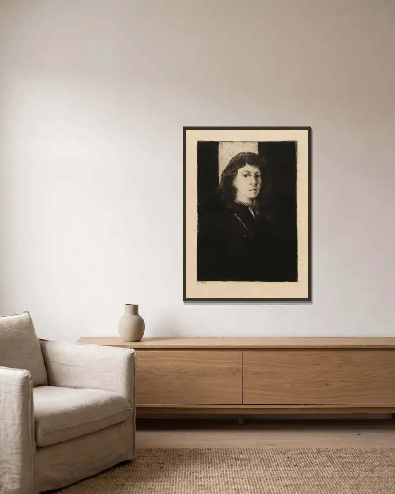 Oriana von Julian Alden Weir gerahmt an einer Wand