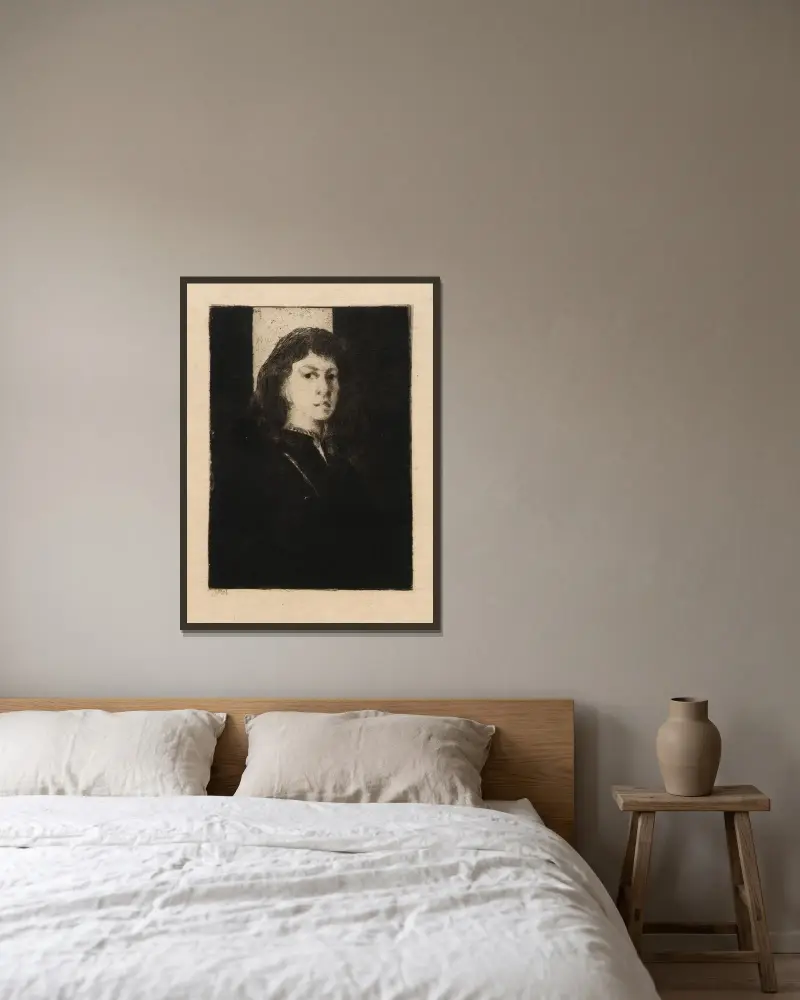 Oriana von Julian Alden Weir gerahmt an einer Wand