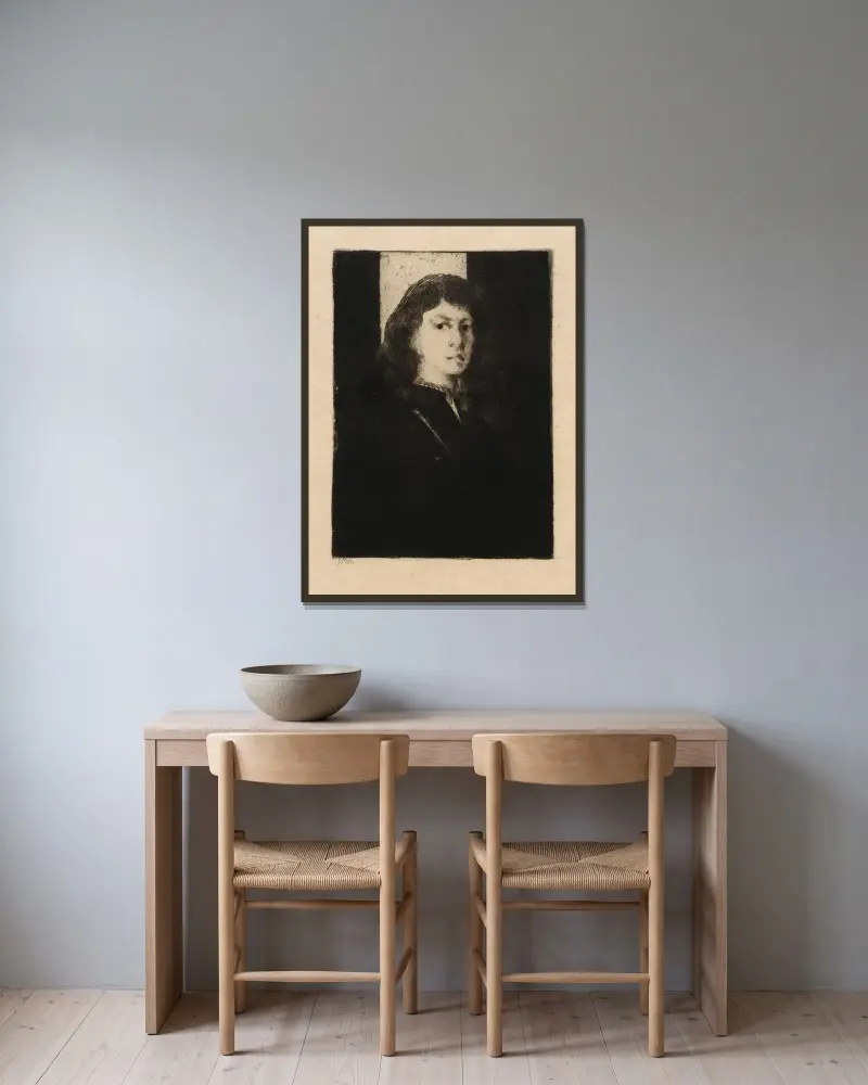 Oriana von Julian Alden Weir gerahmt an einer Wand