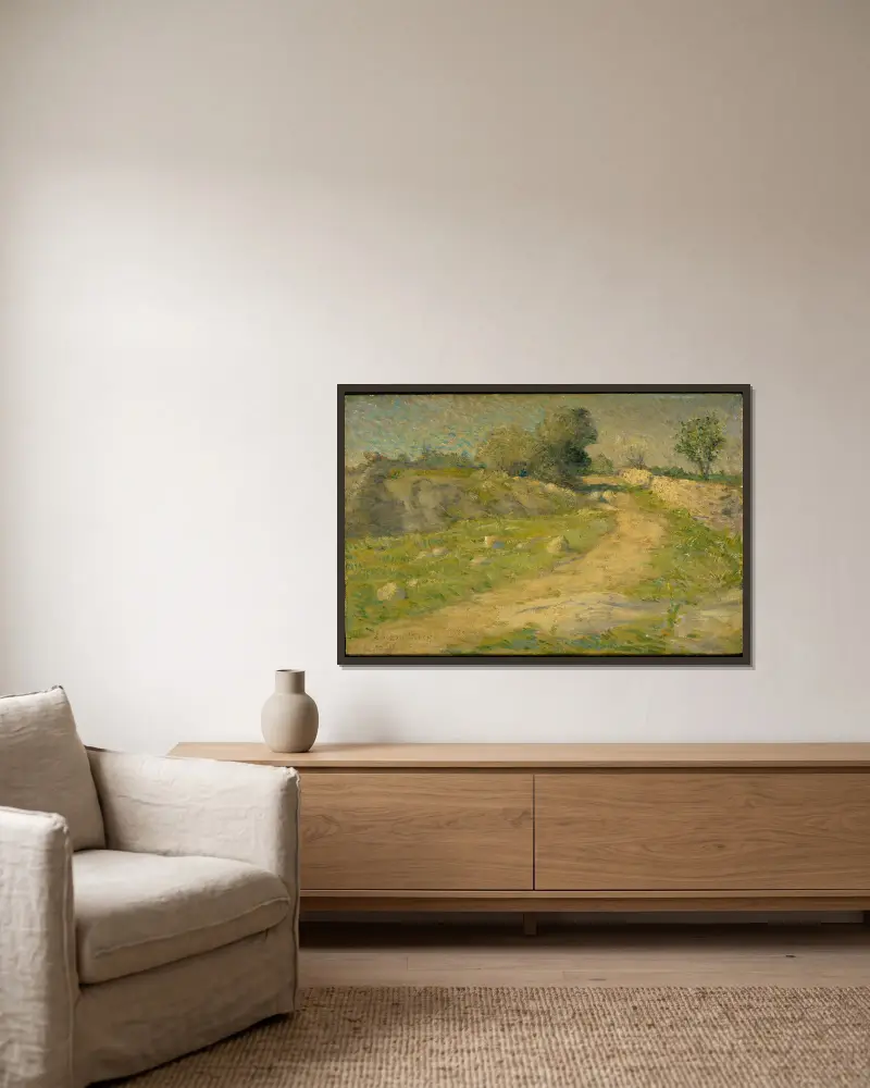 Der Pfad von Julian Alden Weir gerahmt an einer Wand
