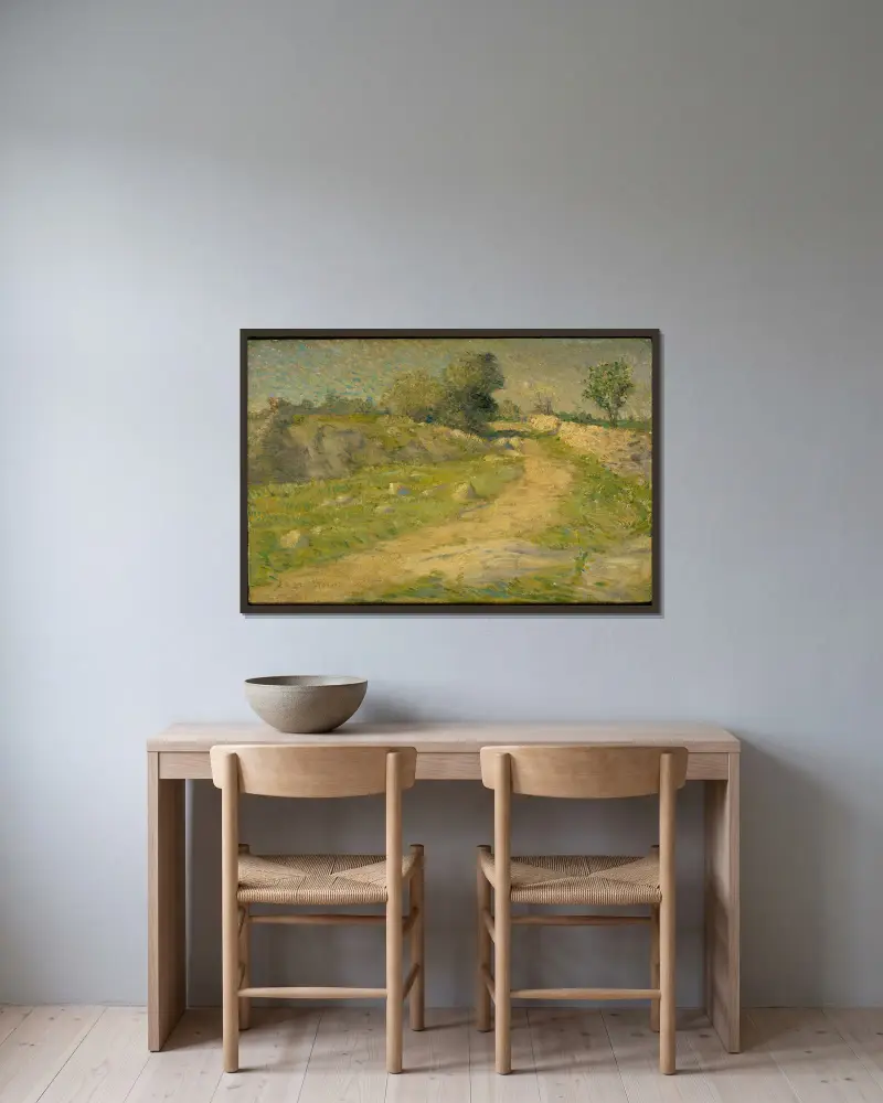 Der Pfad von Julian Alden Weir gerahmt an einer Wand