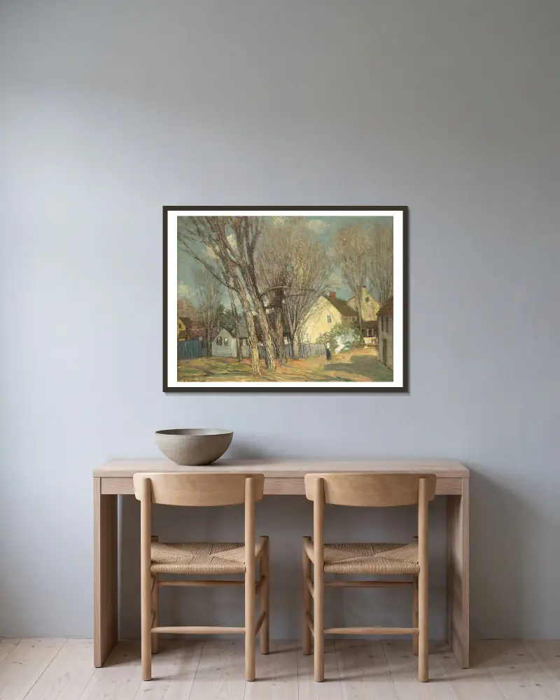 Vesnice Windham, Julian Alden Weir v rámu na stěně