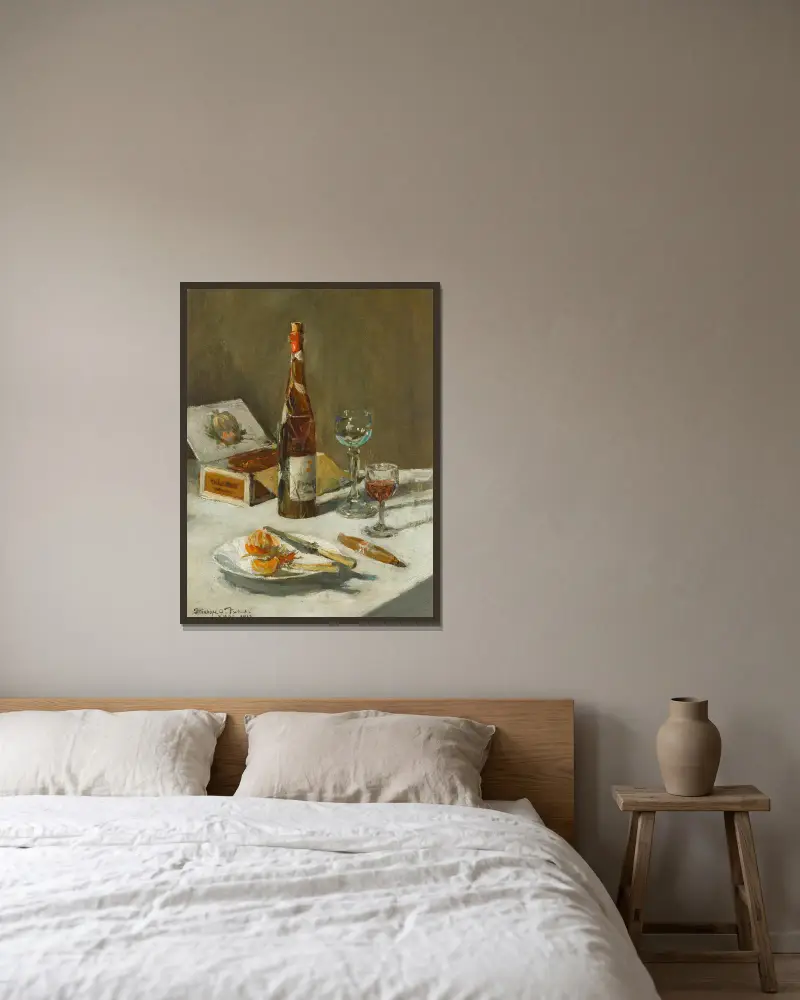 Vánoční hostina, Stanhope Alexander Forbes v rámu na stěně