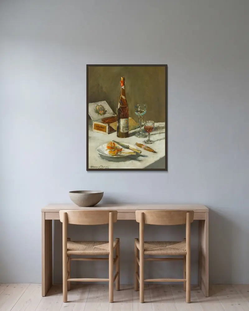 Vánoční hostina, Stanhope Alexander Forbes v rámu na stěně
