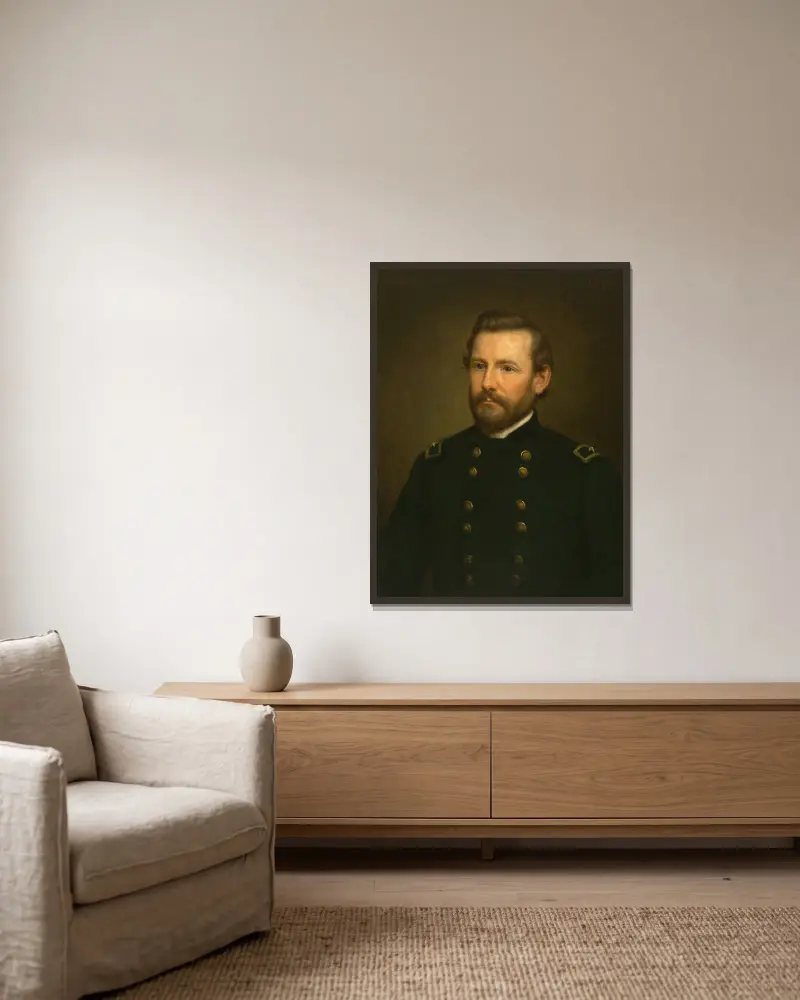 Albert James Myer (1876), George Peter Alexander Healy v rámu na stěně