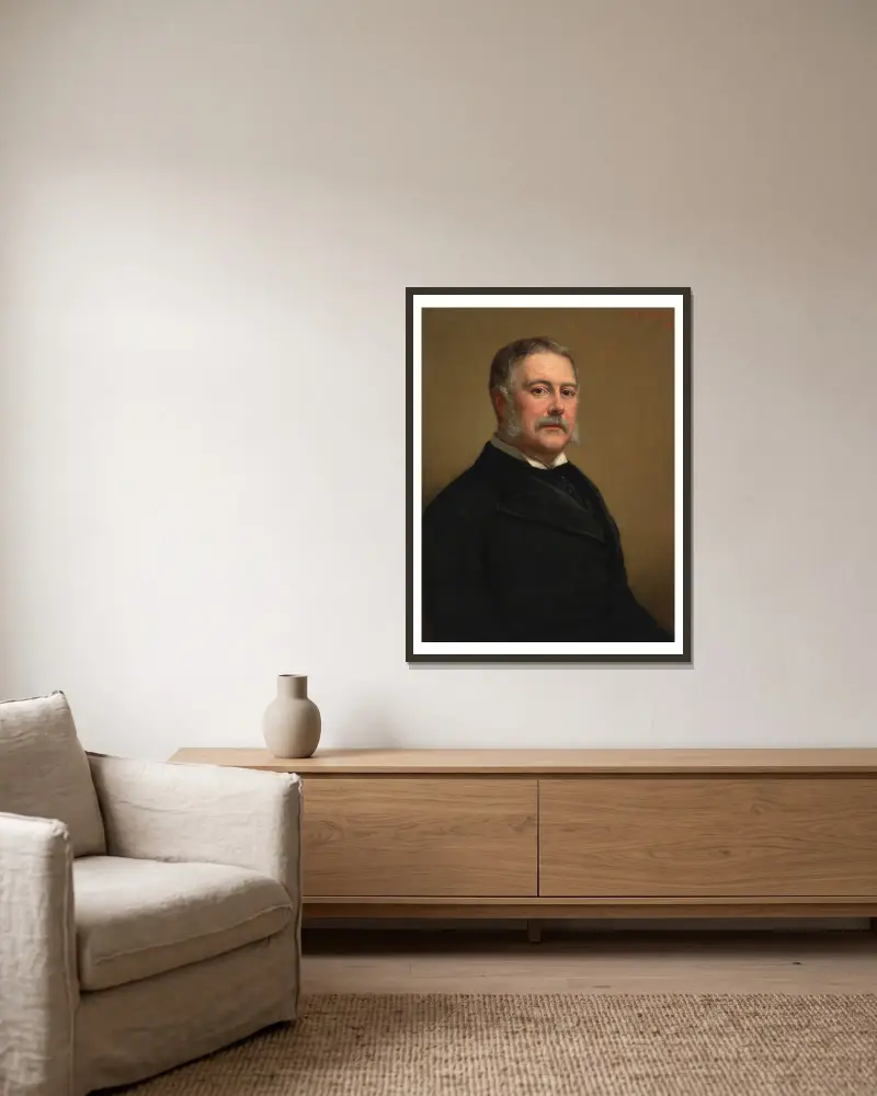 Chester Alan Arthur von George Peter Alexander Healy gerahmt an einer Wand