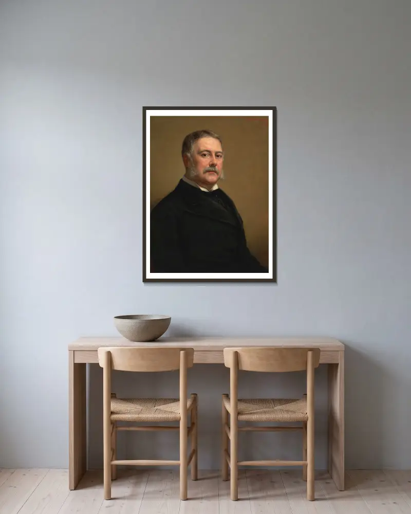 Chester Alan Arthur von George Peter Alexander Healy gerahmt an einer Wand