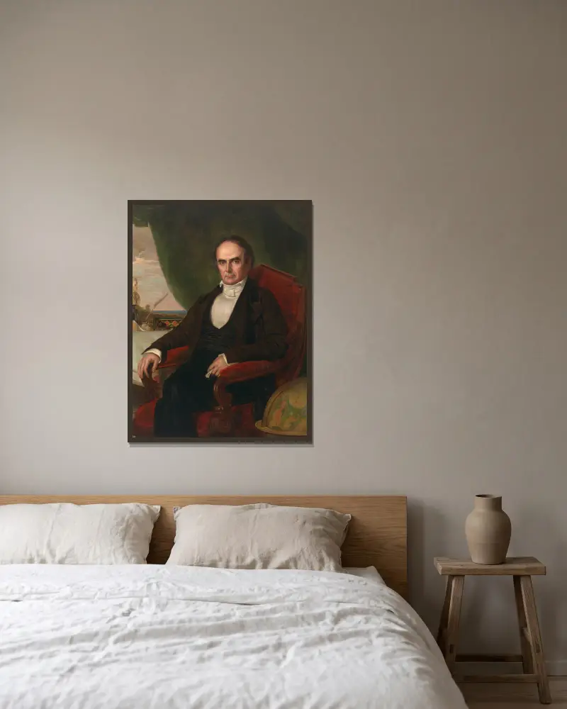Daniel Webster von George Peter Alexander Healy gerahmt an einer Wand