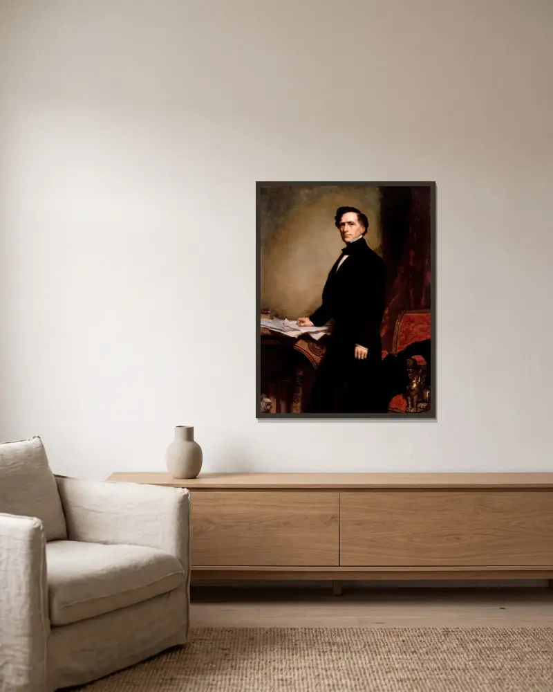 Franklin Pierce, 1858, George Peter Alexander Healy v rámu na stěně