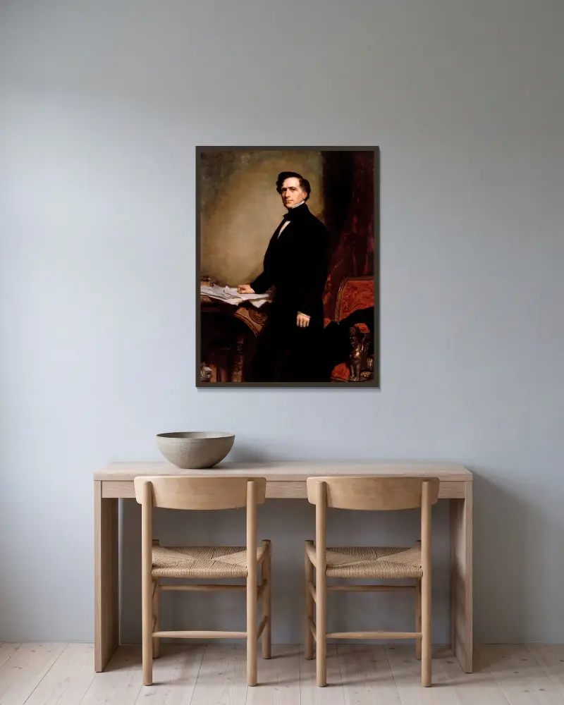 Franklin Pierce, 1858, George Peter Alexander Healy v rámu na stěně