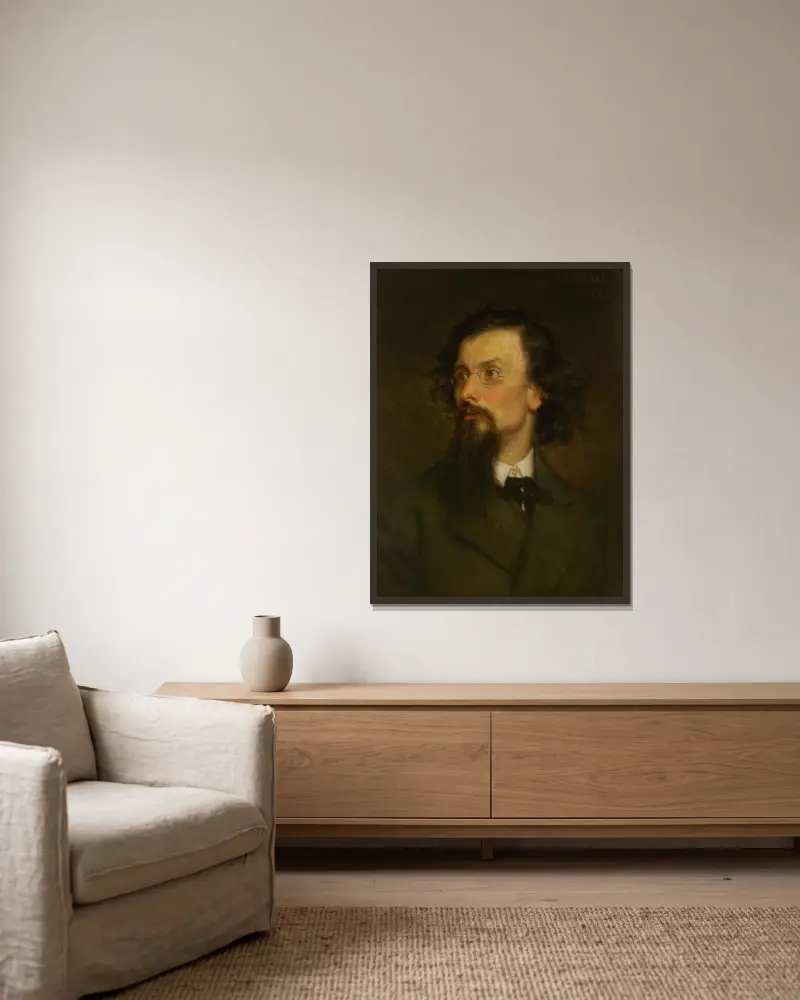 George Inness, George Peter Alexander Healy v rámu na stěně