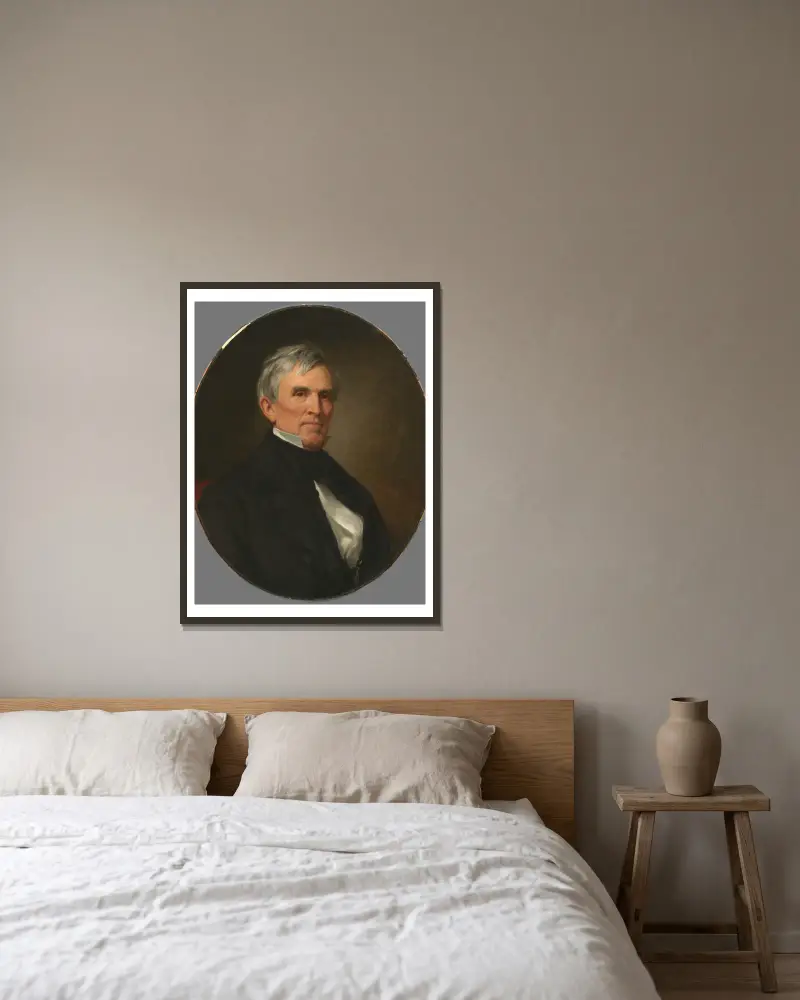 John Jordan Crittenden av George Peter Alexander Healy inramad på en vägg