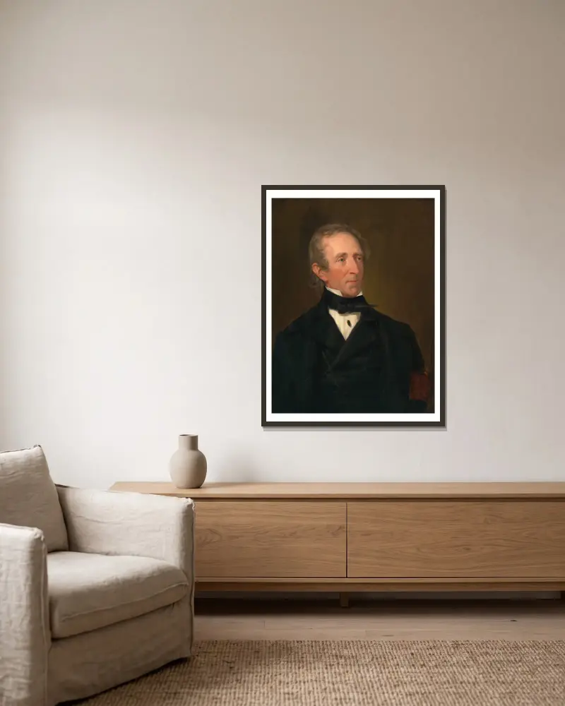 John Tyler, 1842, George Peter Alexander Healy v rámu na stěně