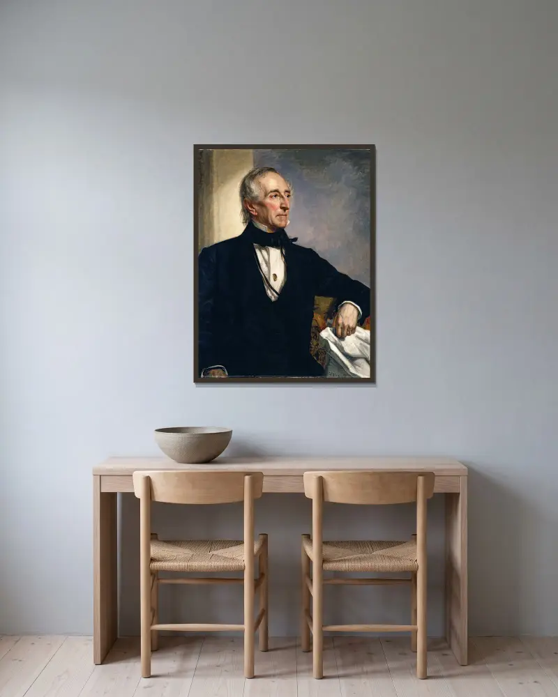 John Tyler, 1859, George Peter Alexander Healy v rámu na stěně
