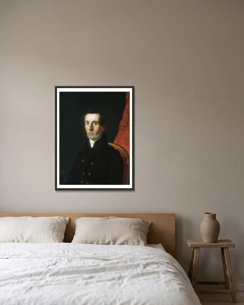 Moses Pond von George Peter Alexander Healy gerahmt an einer Wand
