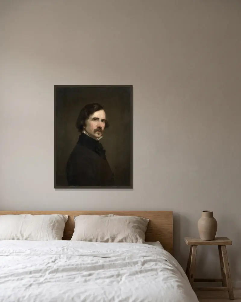 Autoportrét, George Peter Alexander Healy v rámu na stěně