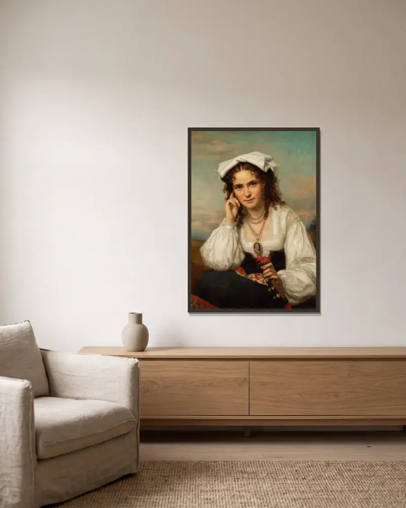 Vinnie Ream, George Peter Alexander Healy v rámu na stěně