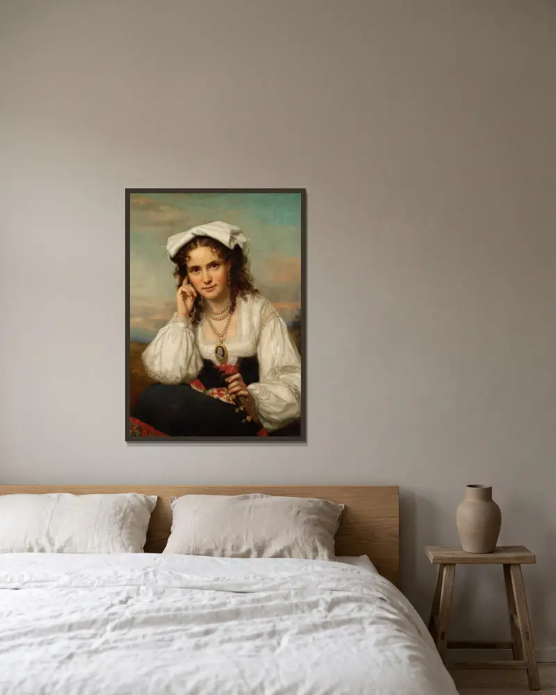 Vinnie Ream, George Peter Alexander Healy v rámu na stěně