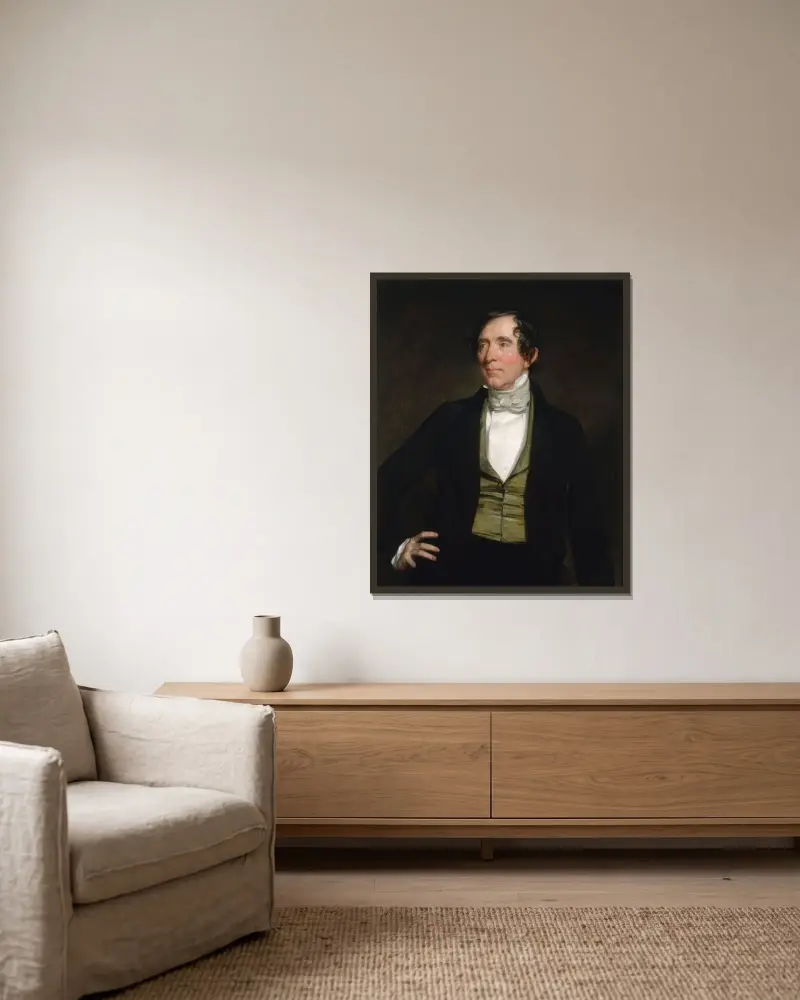 William C. Preston av George Peter Alexander Healy inramad på en vägg