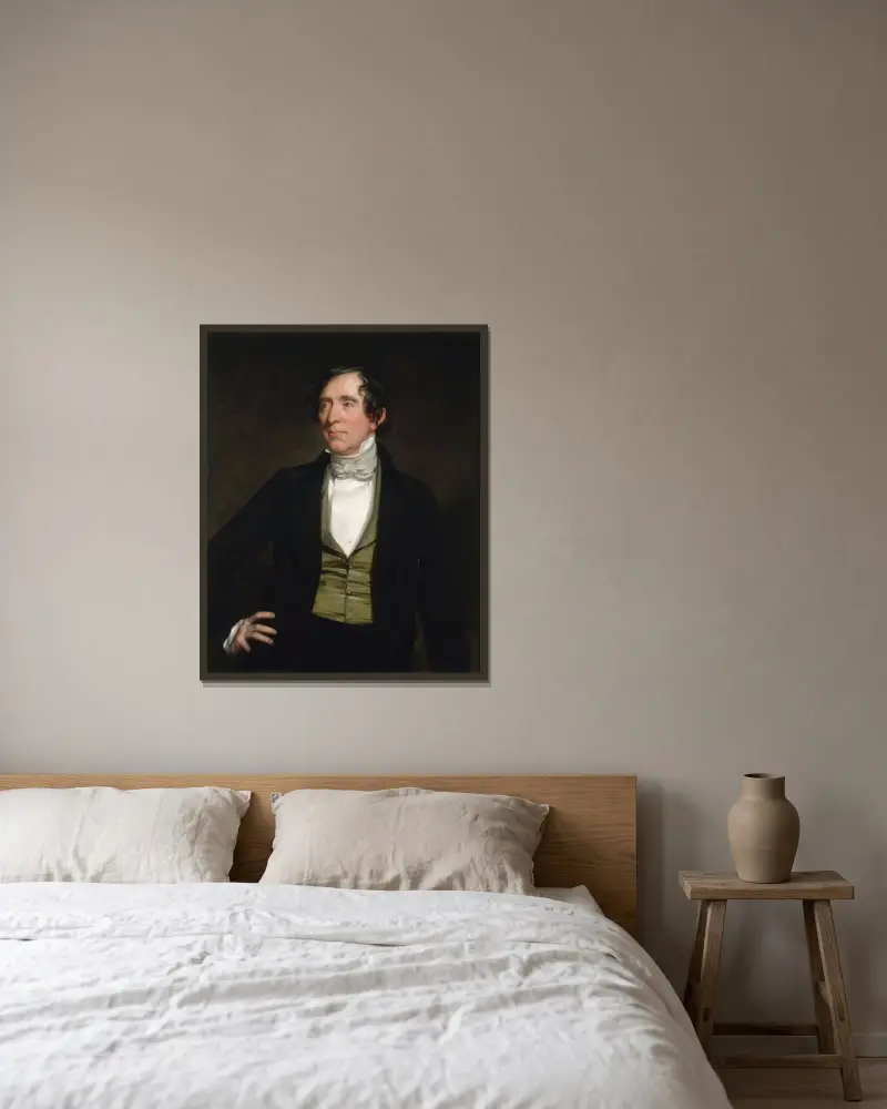 William C. Preston av George Peter Alexander Healy inramad på en vägg