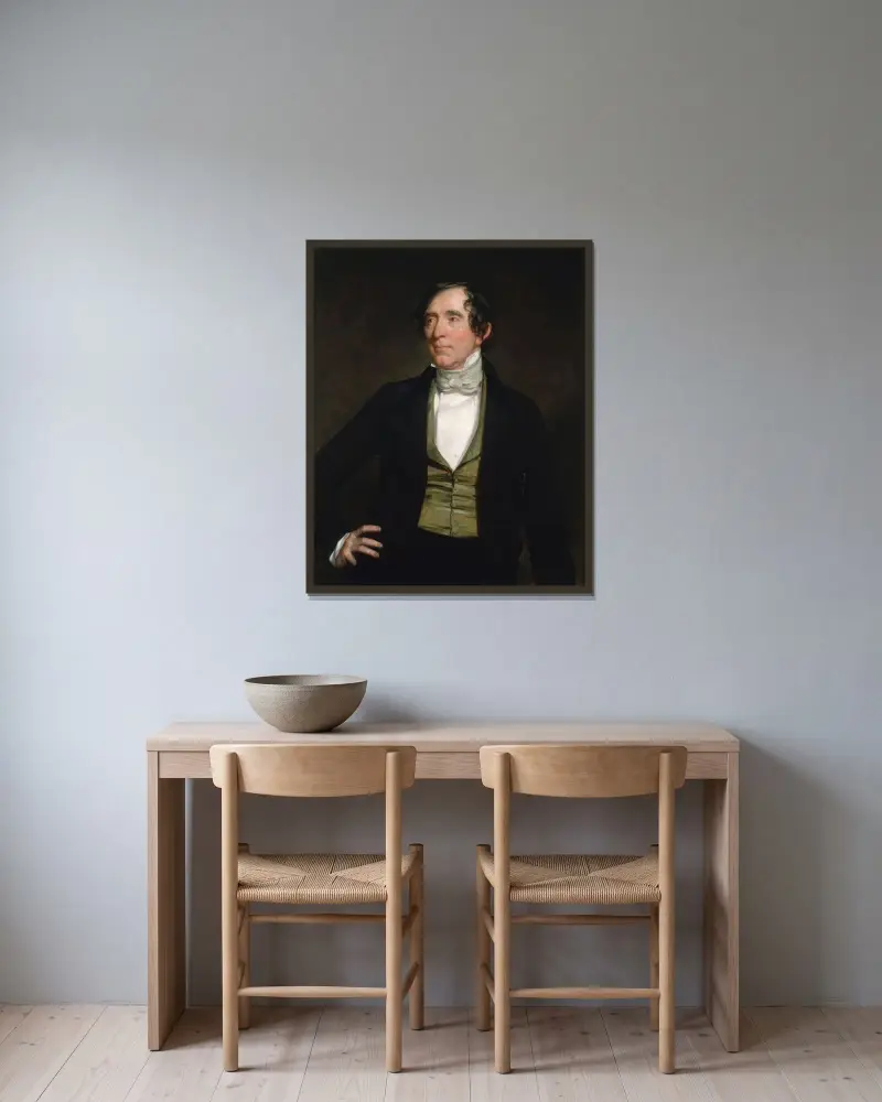 William C. Preston av George Peter Alexander Healy inramad på en vägg