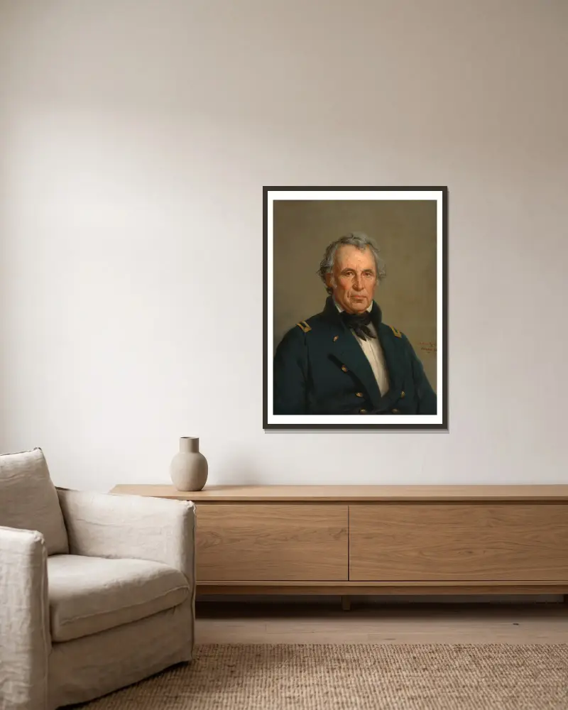 Zachary Taylor von George Peter Alexander Healy gerahmt an einer Wand