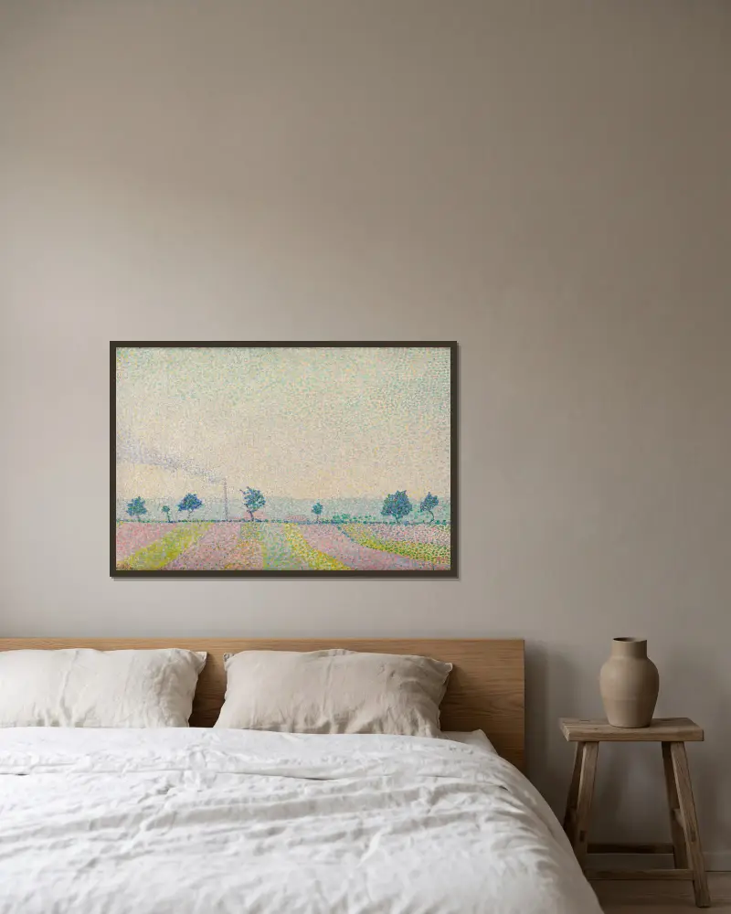 Morgensonne von Alexander Kanoldt gerahmt an einer Wand