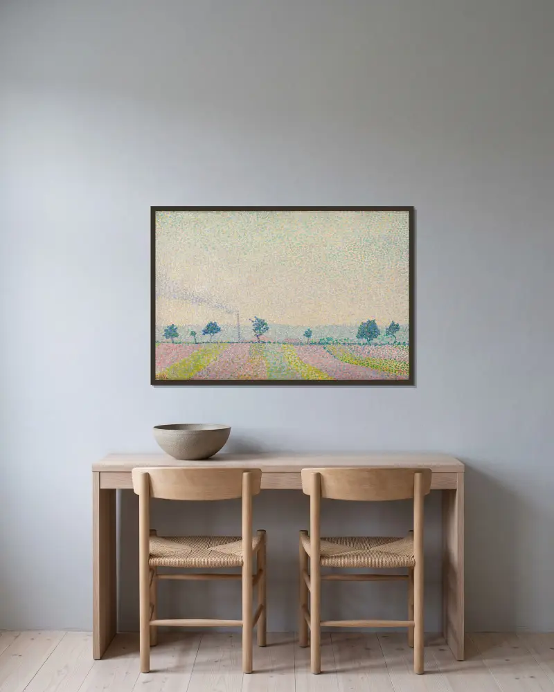 Morgensonne von Alexander Kanoldt gerahmt an einer Wand