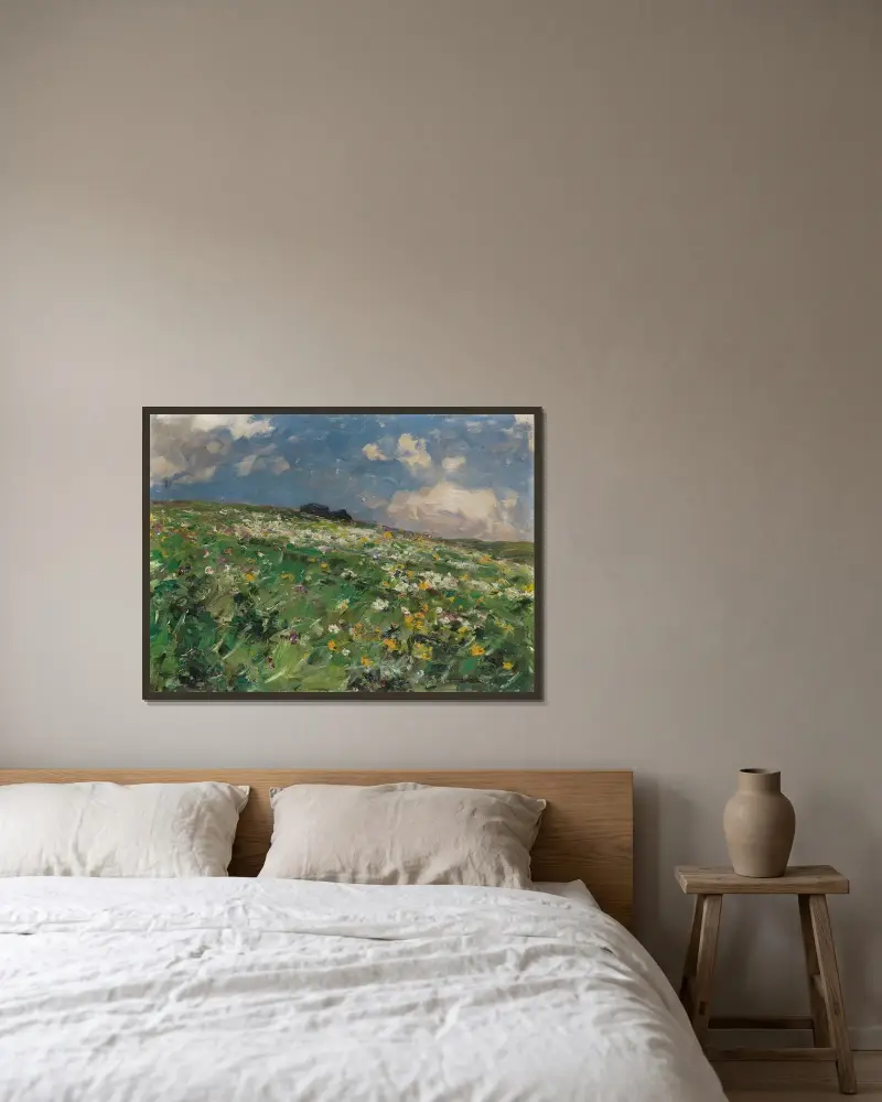 Sommaräng av Alexander Koester inramad på en vägg